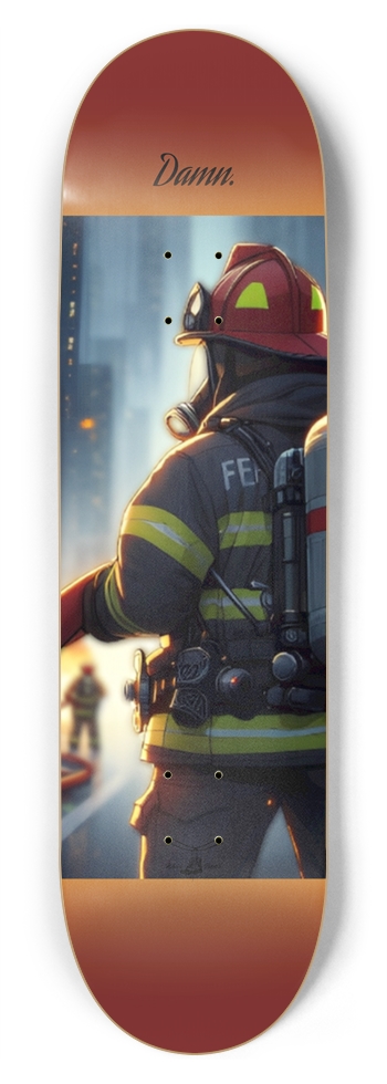 Fire fighter? I hardly know her! 8.75" 8-3/4 Inch Skateboard