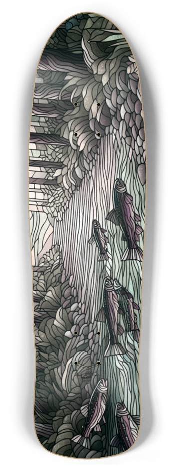 Stained Bass - Retro Fade, 8.5" Retro Rocket