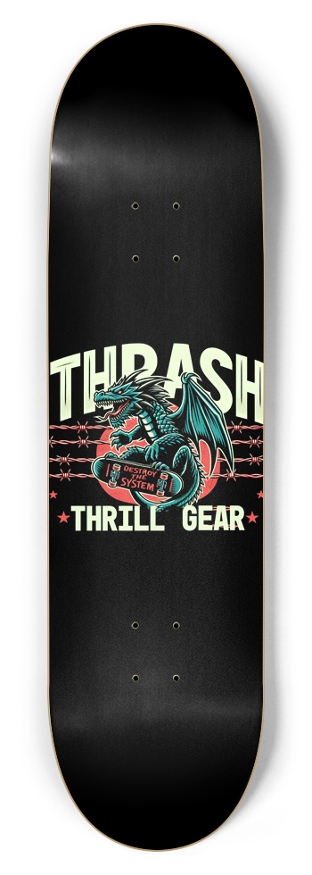 Thrash Thrill Gear – 8-3/4 Inch Deck 8-3/4 Inch Skateboard