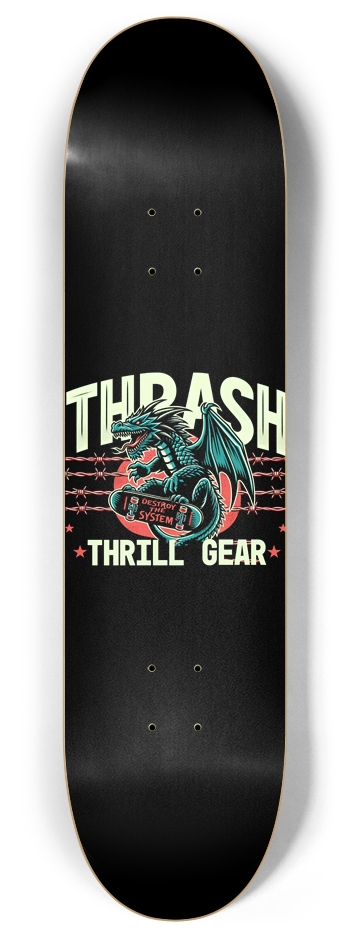 Thrash Thrill Gear – 8 Inch Deck 8 Inch Skateboard Deck