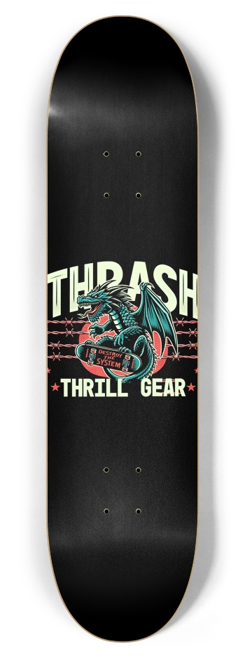 Thrash Thrill Gear – 7-7/8 Inch Deck 7-7/8 Skateboard Deck