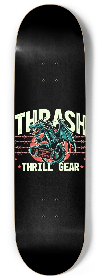 Thrash Thrill Gear – 9 Inch Deck 9 Inch Skateboard