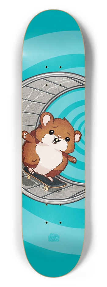 Hamster Wheel 7.5" 7-1/2 Skateboard Deck