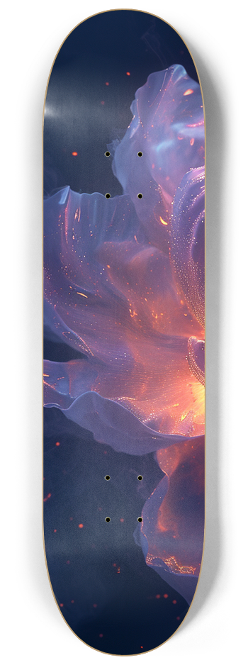 An incandescent peony #1 8-1/4 Skateboard Deck