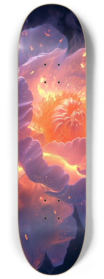 An incandescent peony #2 8-1/4 Skateboard Deck