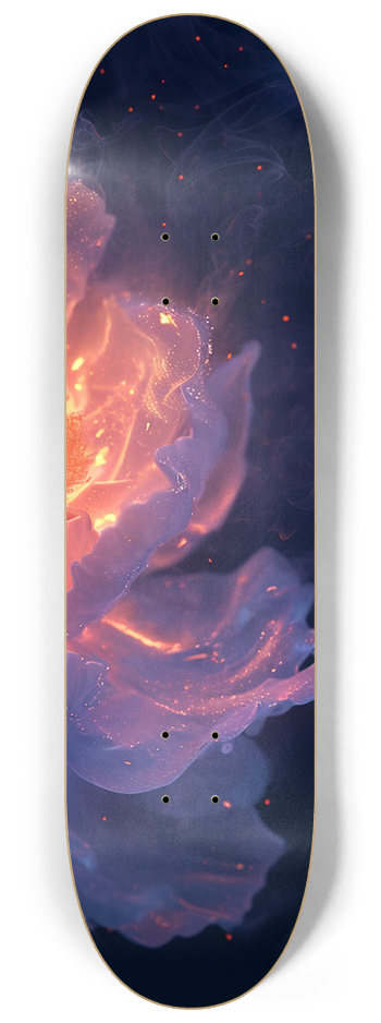 An incandescent peony #3 8-1/4 Skateboard Deck