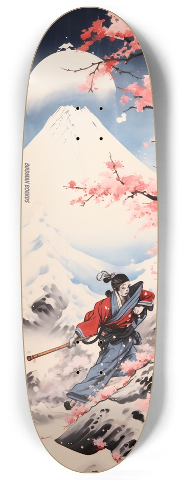 Wintertime Samurai Egg-shaped Skateboard Egg Shape