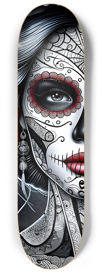 Dia de los Muertos Lady 2 decks Wall Series #1 8-1/4 Skateboard Deck