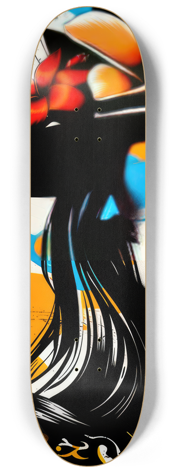 painted lady 3 Skateboard Series no1 #1 8-1/4 Skateboard Deck