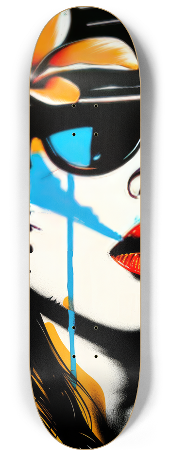 painted lady 3 Skateboard Series no1 #2 8-1/4 Skateboard Deck