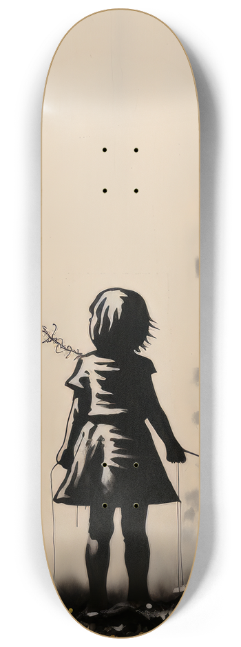 Girl with balloons "banksy style" Skateboard #2 8-1/4 Skateboard Deck
