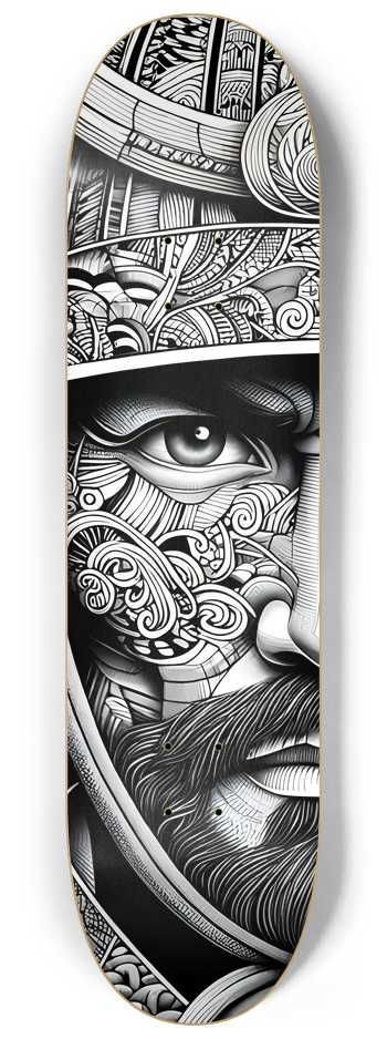 Samurai Warrior - 2 decks Wall Series #1 8-1/4 Skateboard Deck