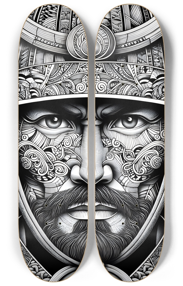 Samurai Warrior - 2 decks Wall Series 2 Deck Wall Series
