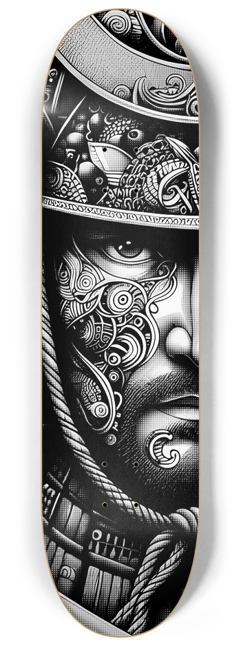 Samurai Warrior Tribal 2 decks Wall Series #1 8-1/4 Skateboard Deck