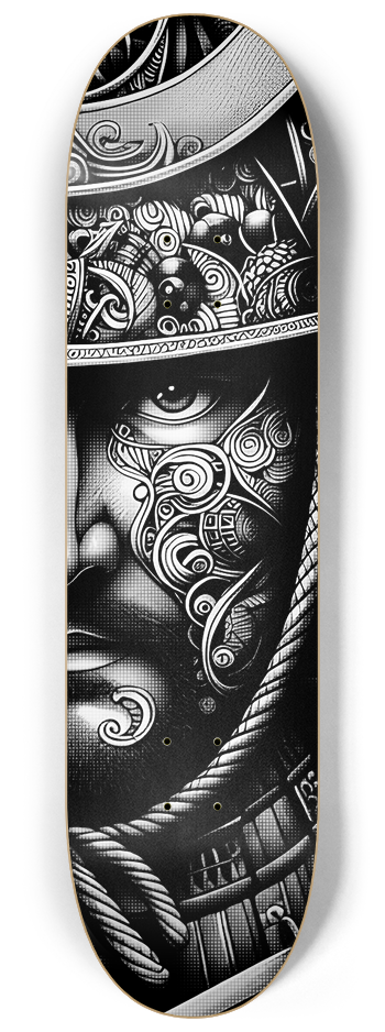 Samurai Warrior Tribal 2 decks Wall Series #2 8-1/4 Skateboard Deck