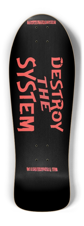 Thrash Thrill Gear – Destroy the System Old School Shape