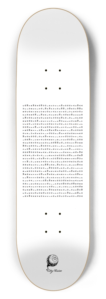 Word Search 8.75 8-3/4 Inch Skateboard