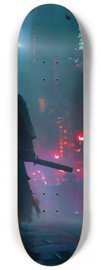 Ronin Skateboard Japanese Aesthetic Samurai #2 8-1/4 Skateboard Deck