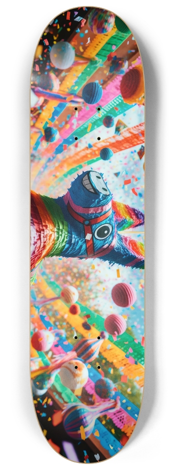 Piñata Custom Skateboard Mexican Art  8-1/4 Skateboard Deck