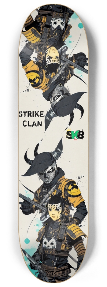 Strike Clan  8-1/4 Skateboard Deck