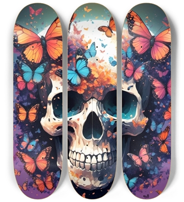 Fading Skull Skateboard Series