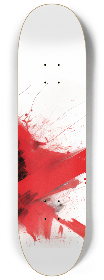 Red dancing Skateboard Series #3 8-1/4 Skateboard Deck