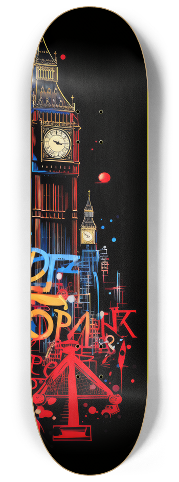 London Graffiti Skateboard Series #3 8-1/4 Skateboard Deck