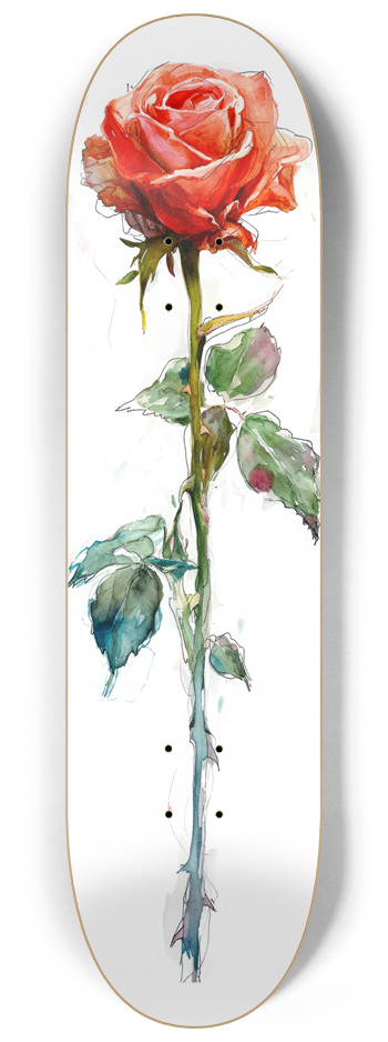 3 Roses Skateboard Series #2 8-1/4 Skateboard Deck