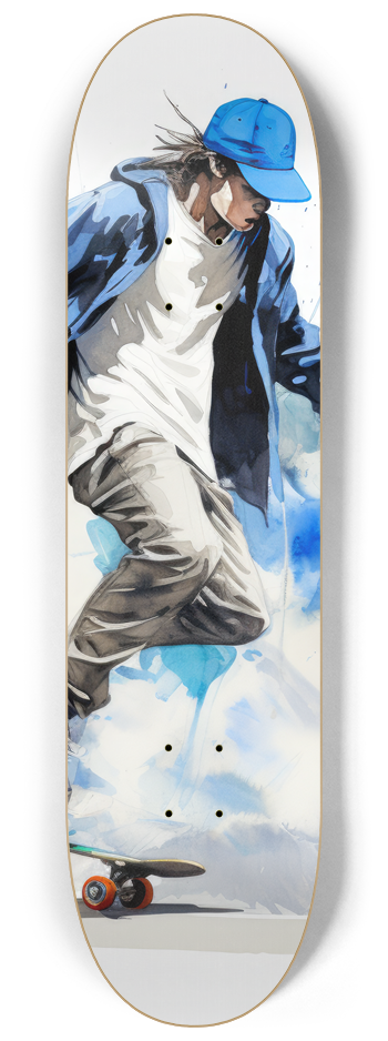 Blue boarder Skateboard Series #2 8-1/4 Skateboard Deck