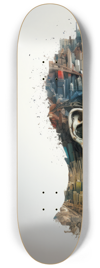 always thinking about Paris Skateboard Series #1 8-1/4 Skateboard Deck