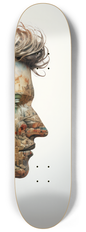 always thinking about Paris Skateboard Series #3 8-1/4 Skateboard Deck