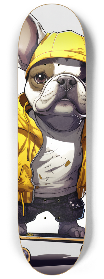 french bulldog Skateboard Series #2 8-1/4 Skateboard Deck