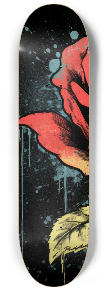 A Rose A rose Skateboard Series #1 8-1/4 Skateboard Deck