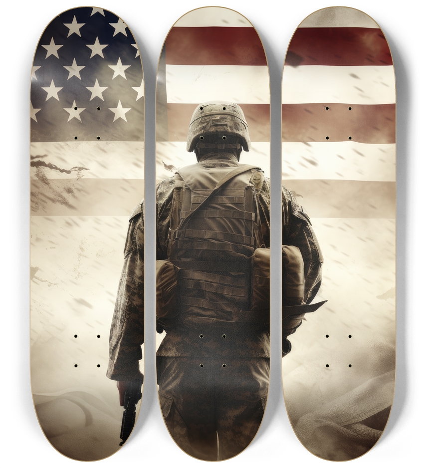 Make America Great Again Skateboard Series 3 Deck Wall Series