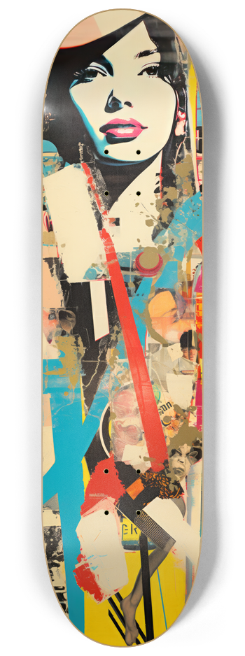 Scrapbook Ladies Skateboard Series #2 8-1/4 Skateboard Deck