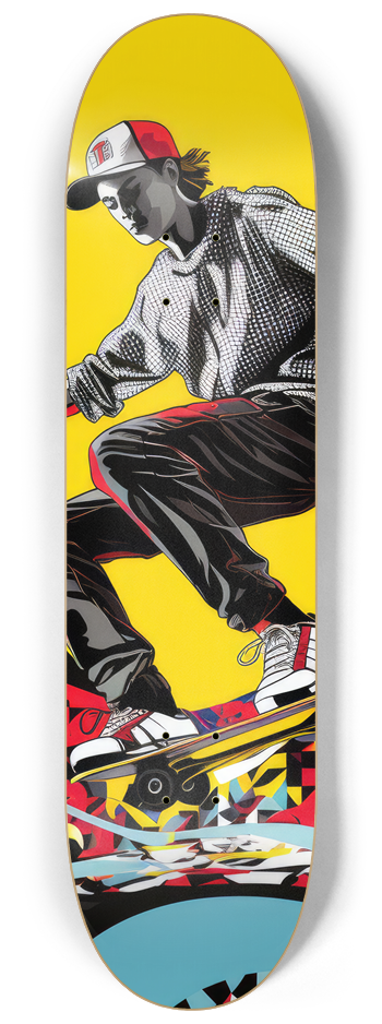 Pop Art Skateboarder Series #2 8-1/4 Skateboard Deck