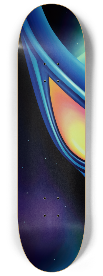 Glow in the Dark Alien Skateboard Series #1 8-1/4 Skateboard Deck