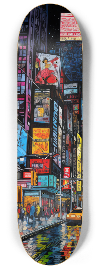 New York Neon Skateboard Series #1 8-1/4 Skateboard Deck