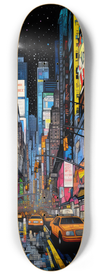 New York Neon Skateboard Series #2 8-1/4 Skateboard Deck