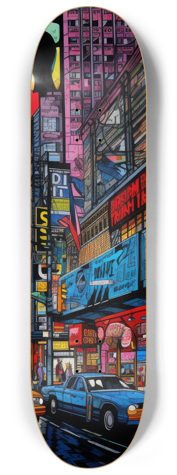 New York Neon Skateboard Series #3 8-1/4 Skateboard Deck