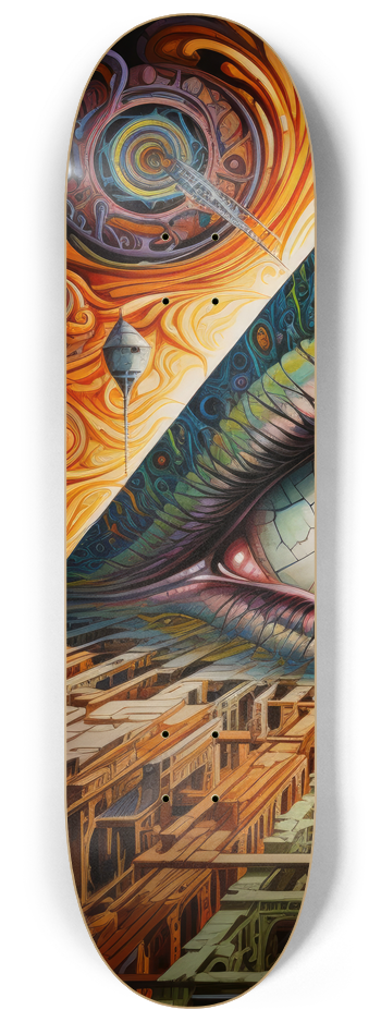 The Eye Skateboard Series #1 8-1/4 Skateboard Deck