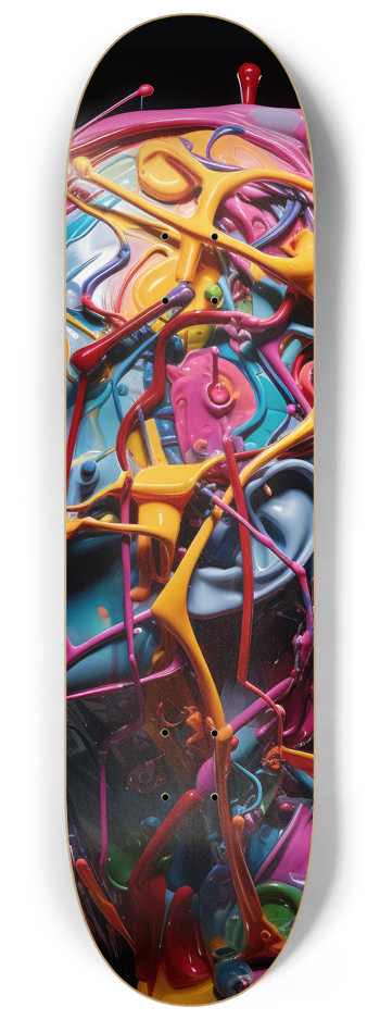 3 Paint my Face Skateboard Series #2 8-1/4 Skateboard Deck