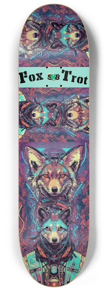 Fox Trot 1 Custom Skateboard 8-1/4 Skateboard Deck