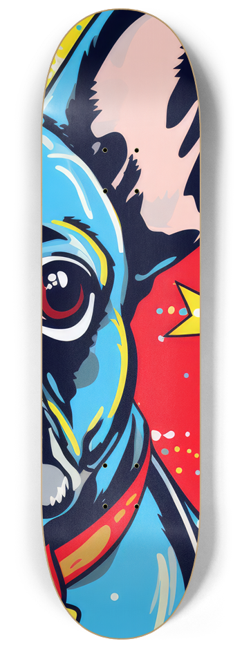 French Bulldog Skateboard Series #3 8-1/4 Skateboard Deck