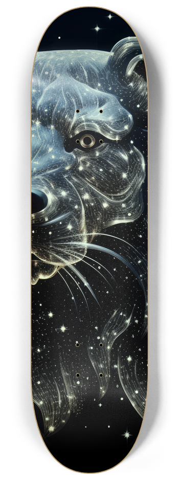 Glow in the dark lion constellation #2 8-1/4 Skateboard Deck