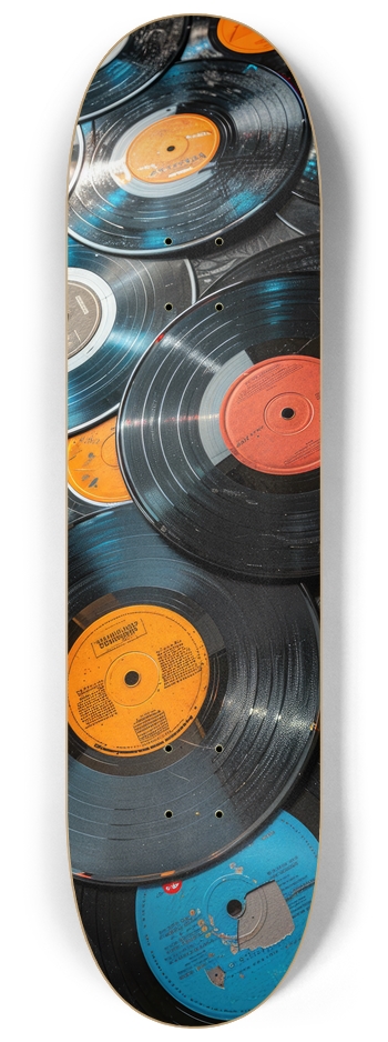 Vinyl Record Skateboard 8-1/4 Skateboard Deck