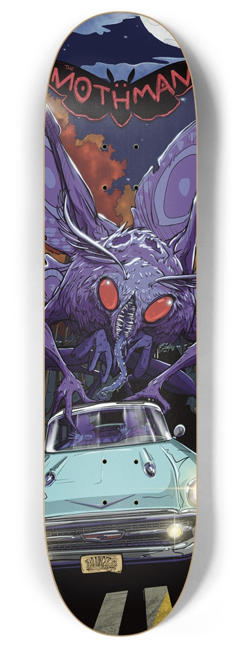 The Mothman 8” 8 Inch Skateboard Deck