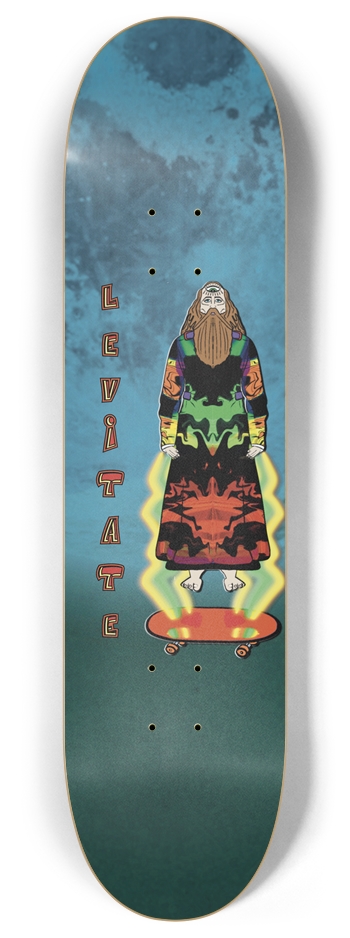Levitating Mage Wizard 8" Custom Skateboard 8 Inch Skateboard Deck