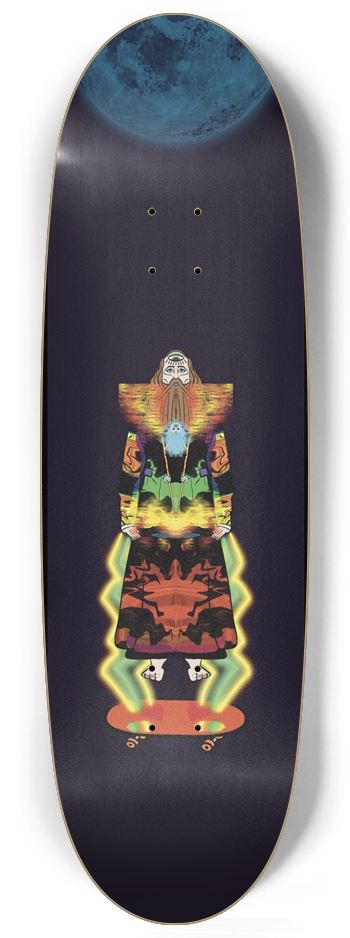Mage Levitate Graphic Design Custom Skateboard Egg Shape