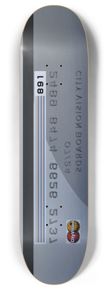 Credit Card 8.00 8 Inch Skateboard Deck